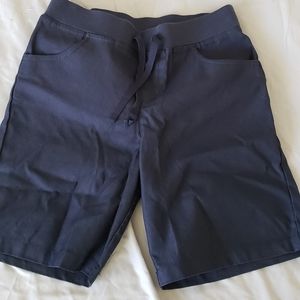 Blue draw string shorts